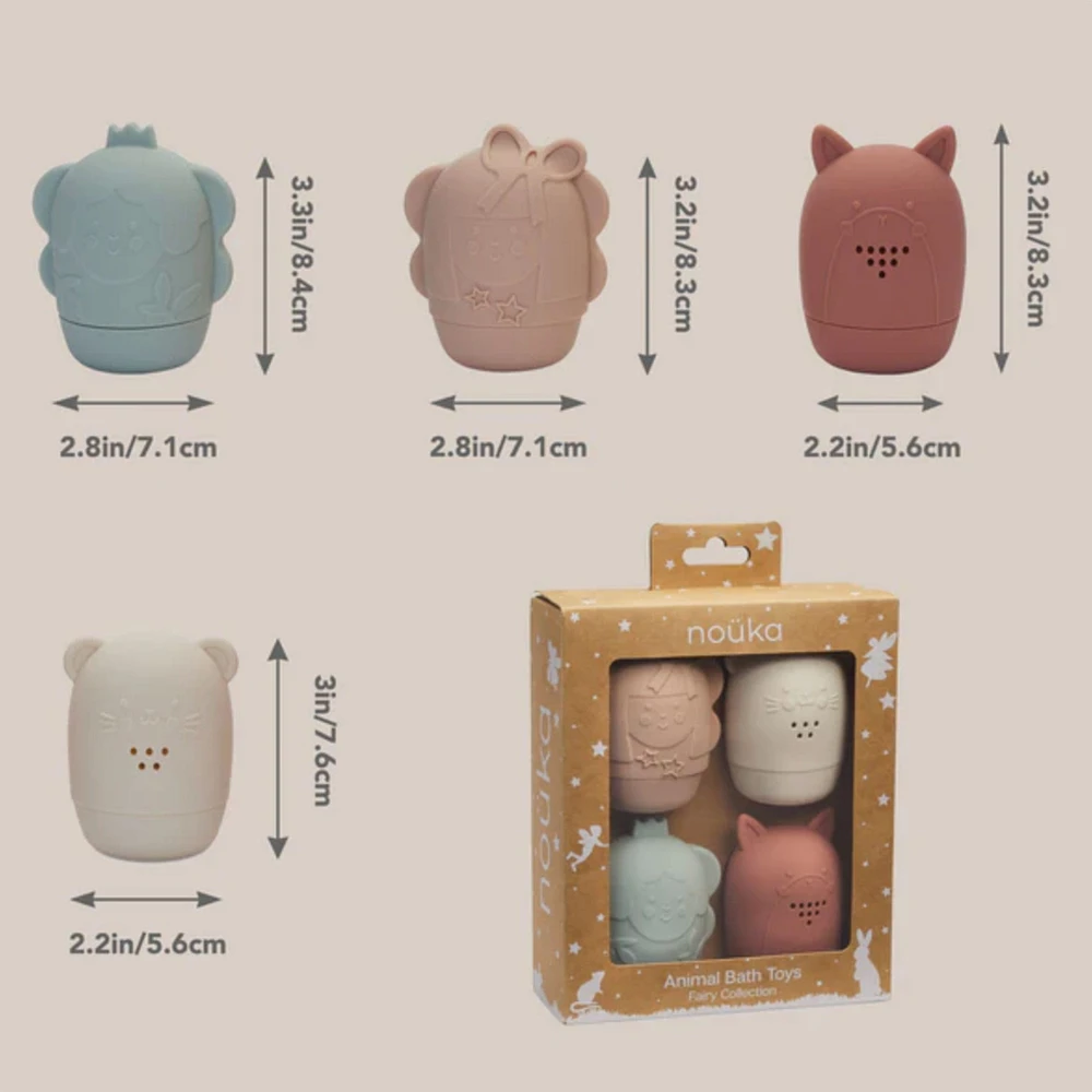 Jouets de Bain (4) Animaux Collection Fée - Fairy Sparkles