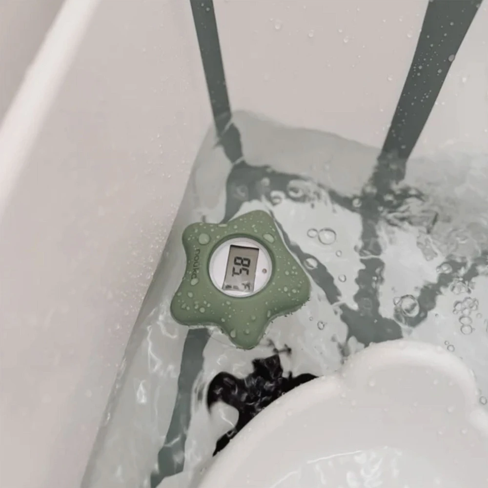 Bathtub Safety Thermometer Crab - Soft Blush