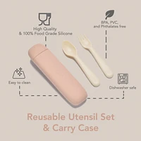 Reusable Utensil Set & Carry Case