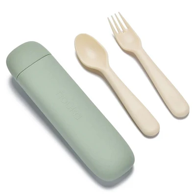 Reusable Utensil Set & Carry Case - Leaf 