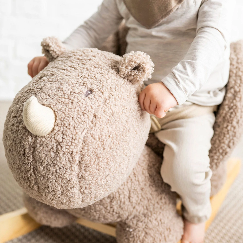 Rocking Toy - Rhino Ecru