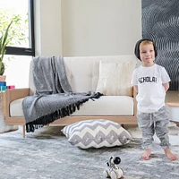 Novella Crib with Toddler Bed Conversion Kit - Stained Ash / Ivory
