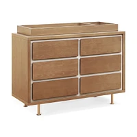 Commode 6 Tiroirs Novella - Frêne teinté / Ivoire