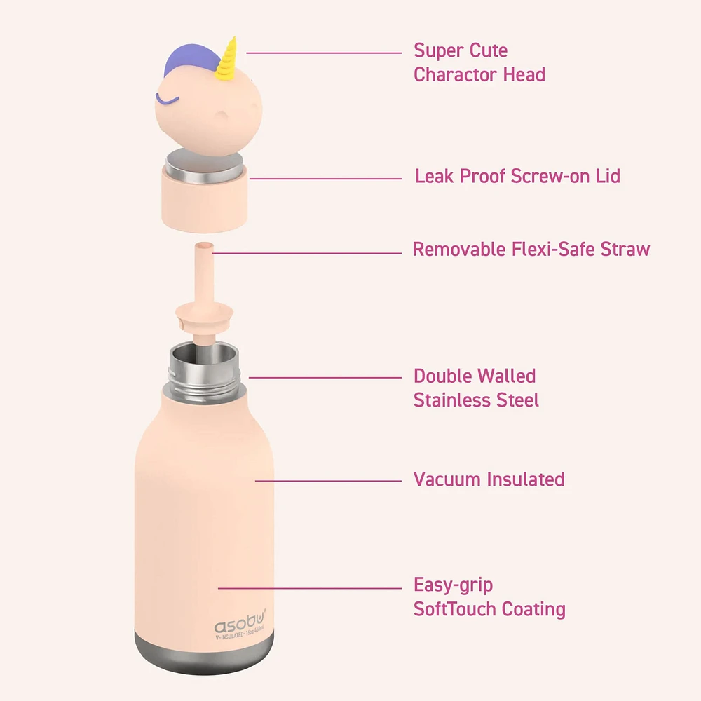 Bouteille 16oz - Licorne