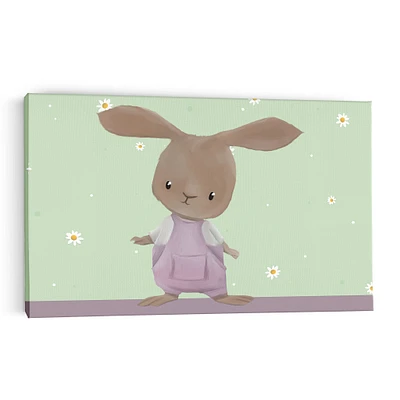 Toile - Lapin en salopette