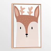 Toile avec Cadre en Bois Naturel