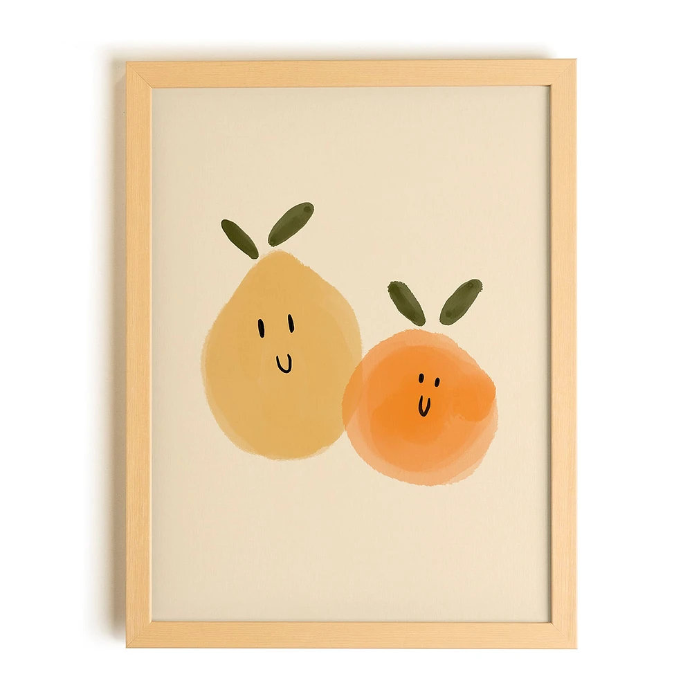 Canva with Natural Frame