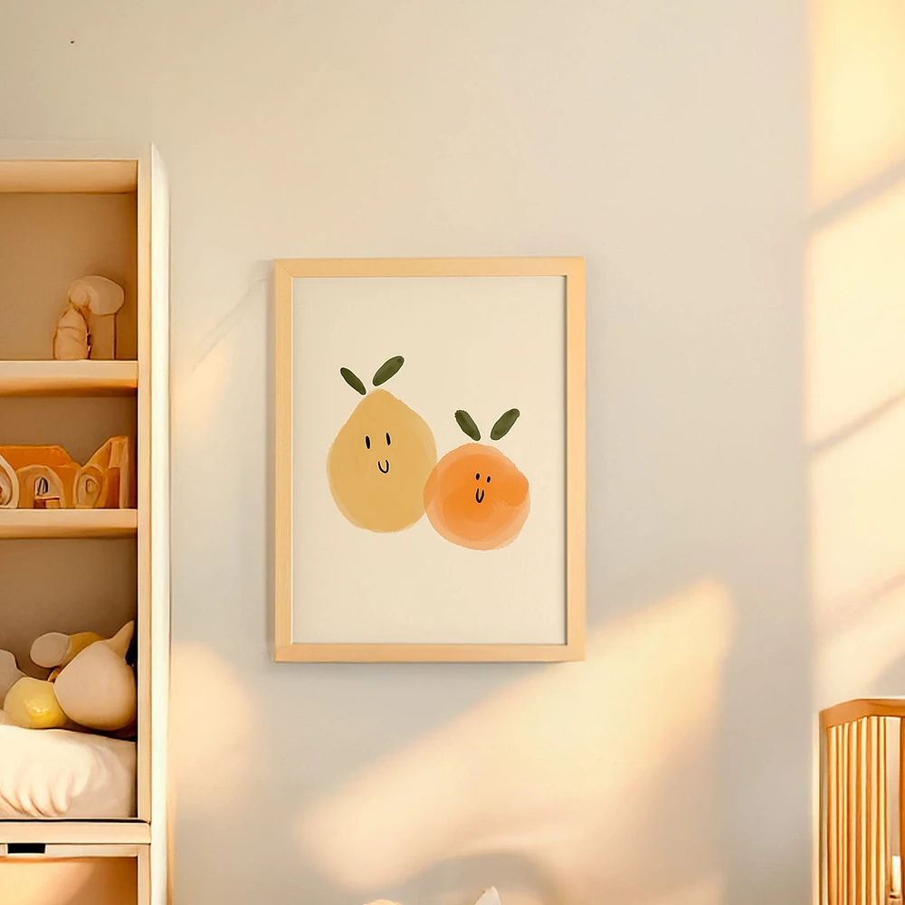 Canva with Natural Frame