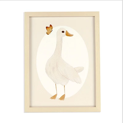 Canva with Natural Frame - Goose