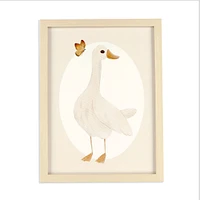 Canva with Natural Frame - Goose