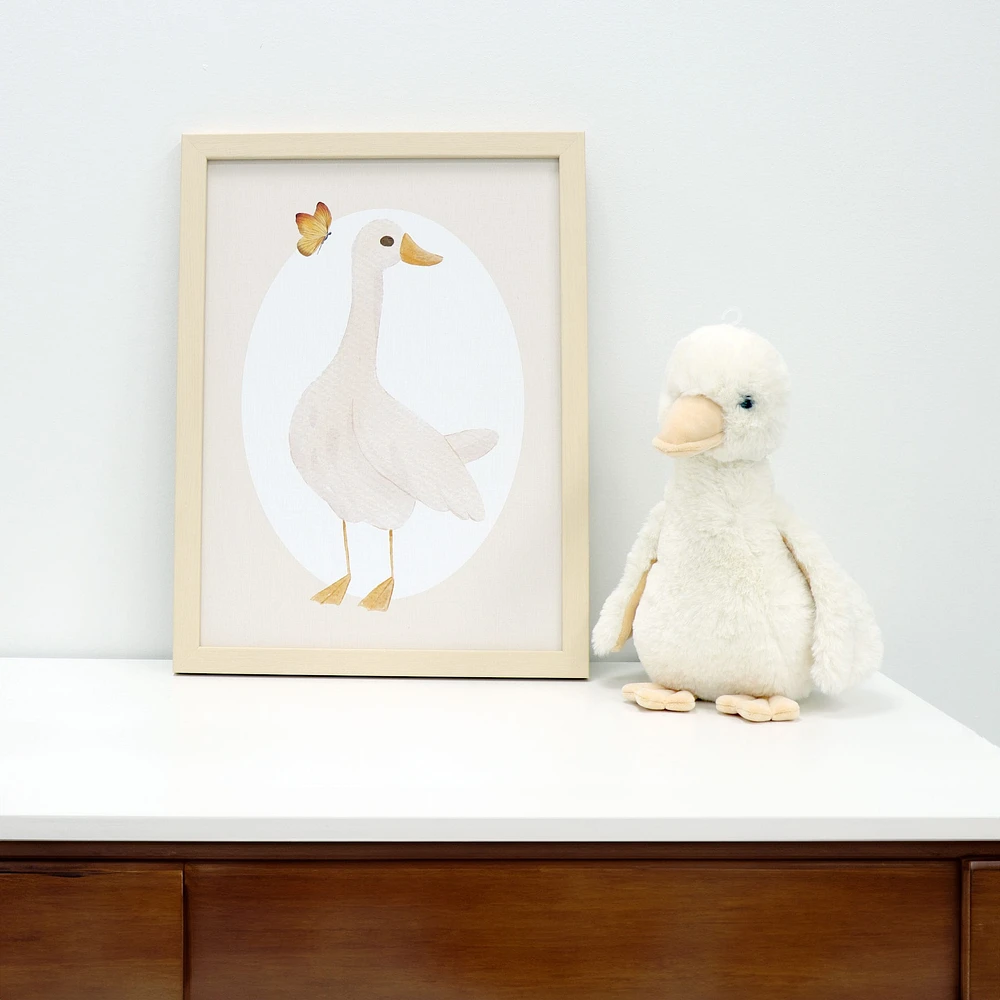 Canva with Natural Frame - Goose
