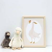 Canva with Natural Frame - Goose