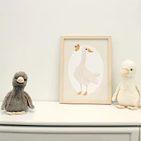 Canva with Natural Frame - Goose