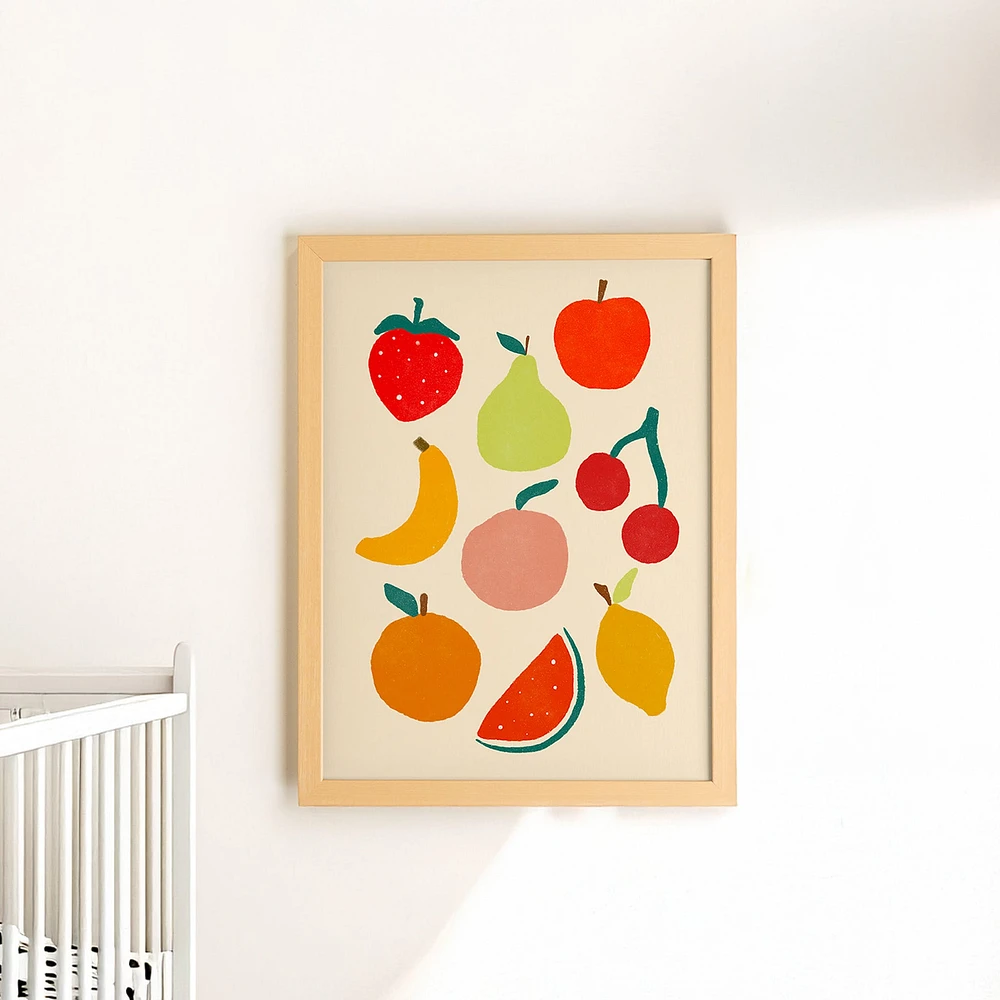Canva with Natural Frame - Fruit Palette