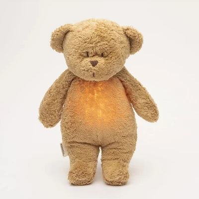 Peluche Sonore avec Veilleuse Moonie 2.0 - Ourson Cappuccino