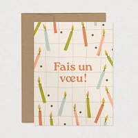 Carte de Souhait - Fais un Vœu!