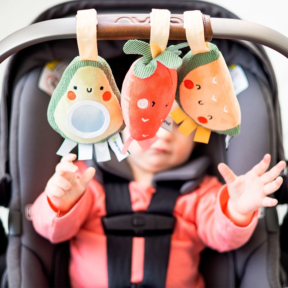 Stroller Toy Set of 3 - Watermelon, Avocado, Strawberry