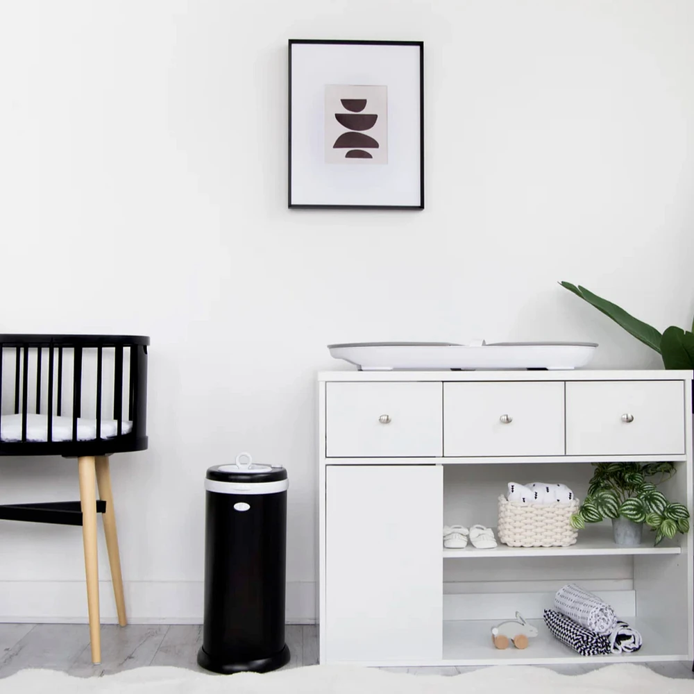 Stainless Steel Diapers Pail - Black Matte