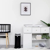 Stainless Steel Diapers Pail - Black Matte