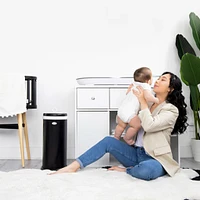 Stainless Steel Diapers Pail - Black Matte