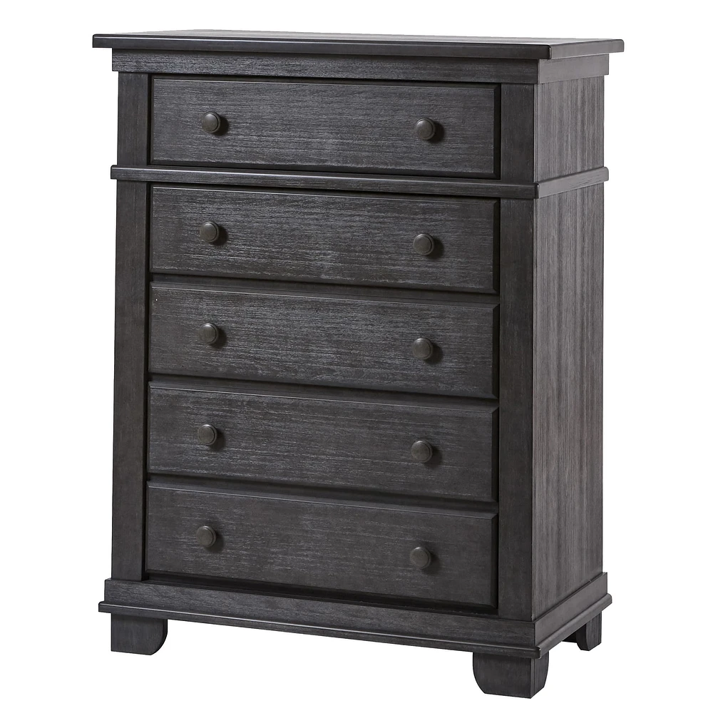 Dresser 5-Drawers Torino Distressed Granite