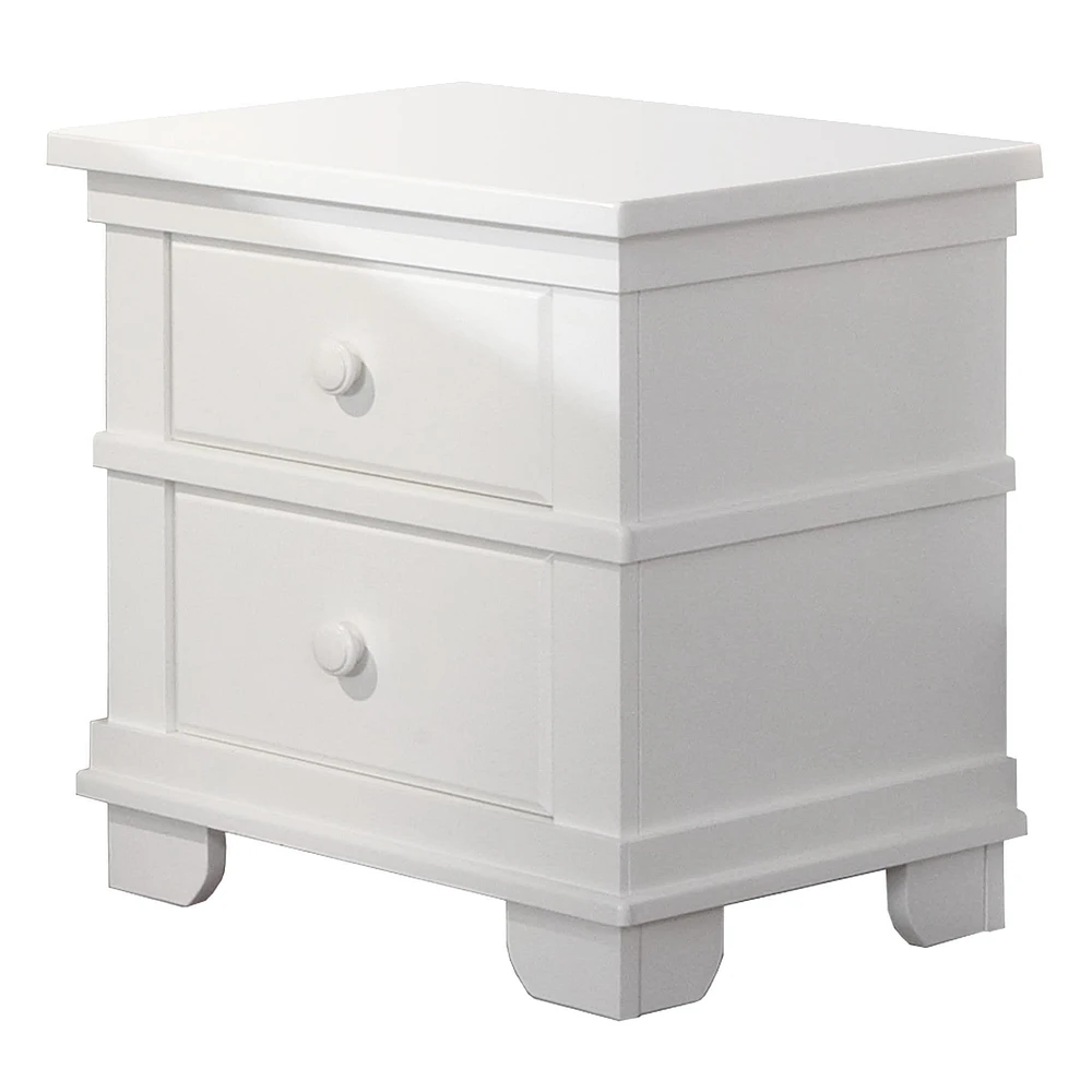 Table de Nuit Torino - Blanc