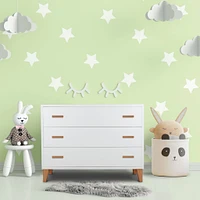 Caravaggio 3 Drawers Chest - White / Walnut