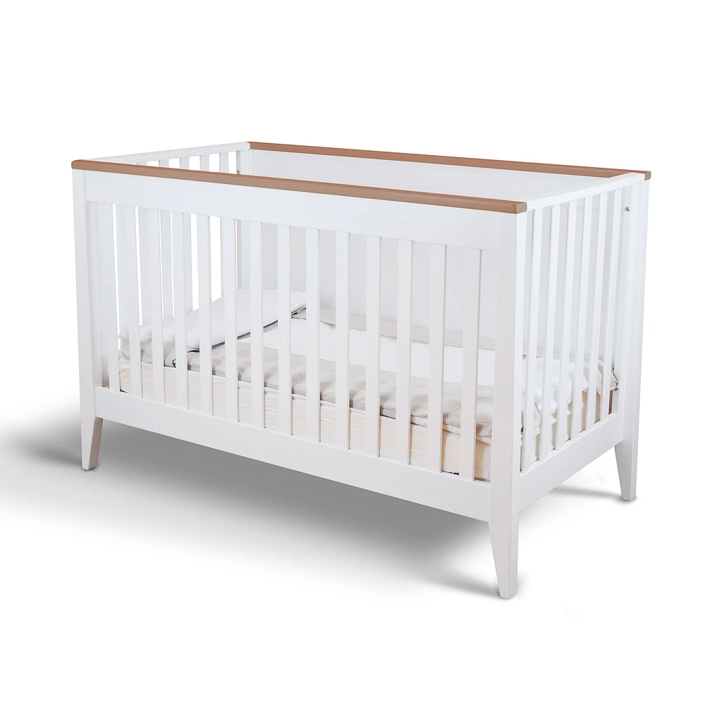 Couchette Convertible Botticelli - Blanc / Noyer