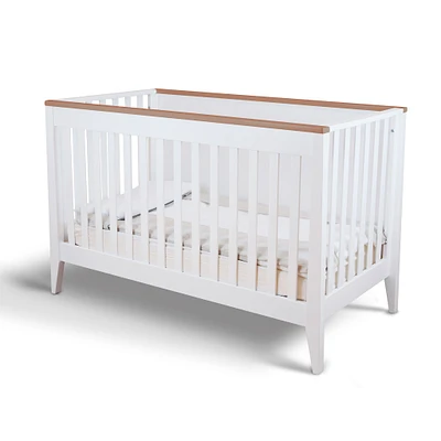 Couchette Convertible Botticelli - Blanc / Noyer