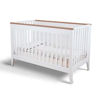 Couchette Convertible Botticelli - Blanc / Noyer