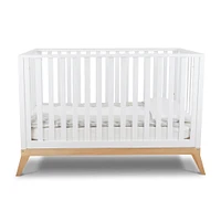 Donatello Crib - White / Natural