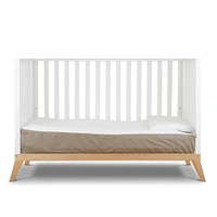 Donatello Crib - White / Natural