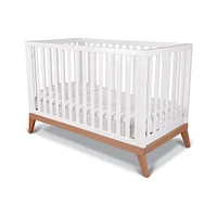 Donatello Crib - White / Walnut