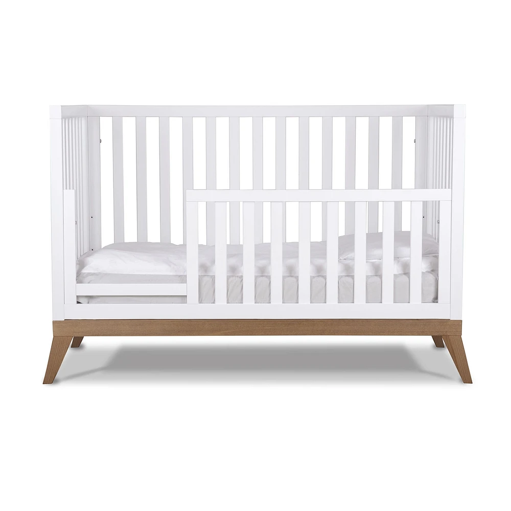 Donatello Crib - White / Walnut