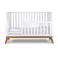 Donatello Crib - White / Walnut