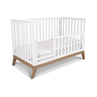 Donatello Crib - White / Walnut