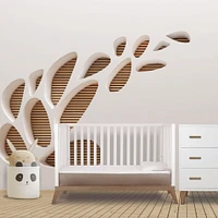 Donatello Crib - White / Walnut