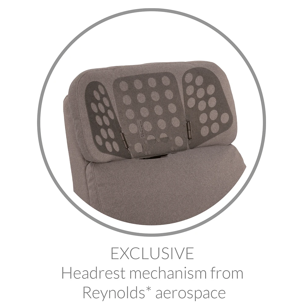 Fauteuil Berçant Inclinable Pivotant Hailey Arlo Heather Silver avec Mécanisme Électrique