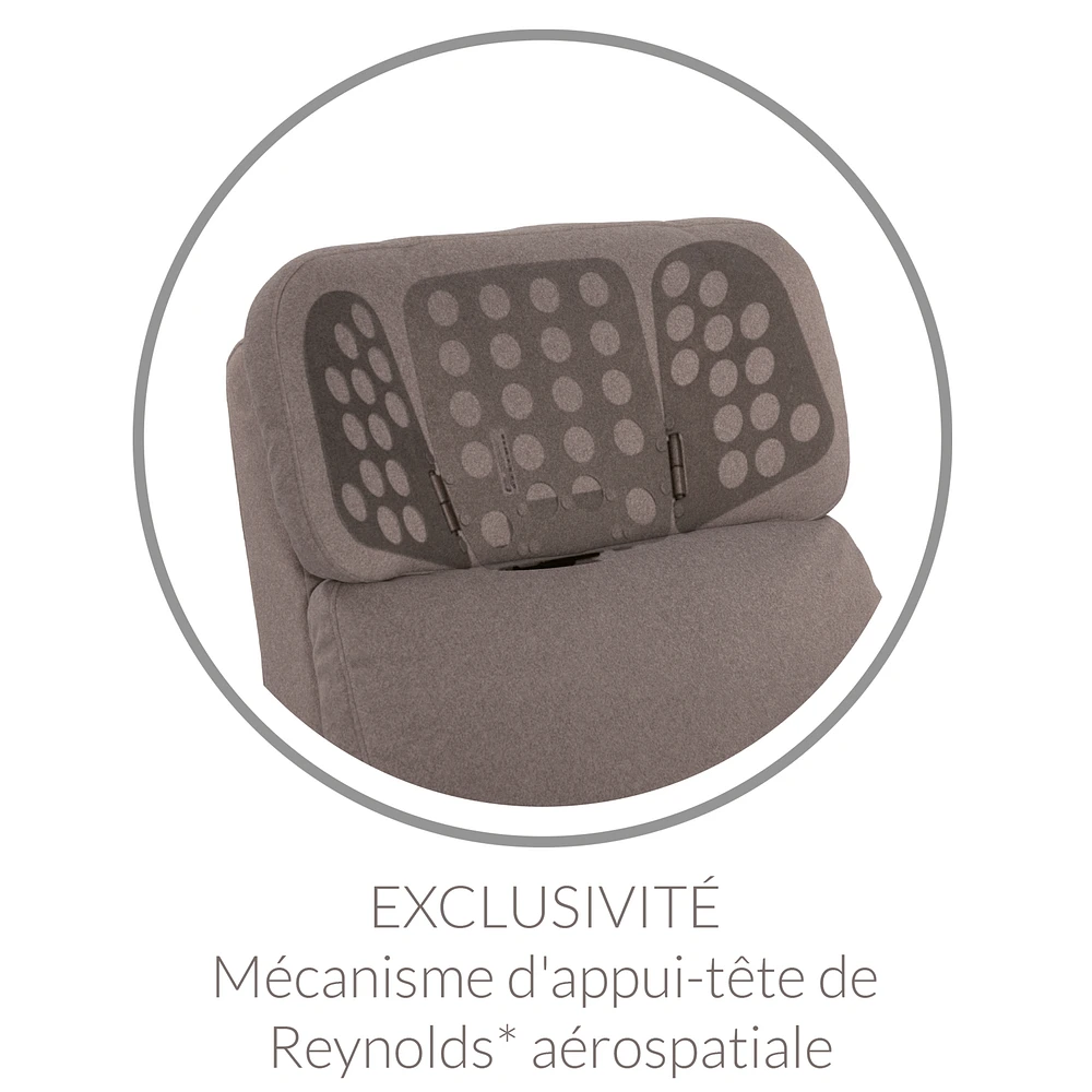 Fauteuil Berçant Inclinable Pivotant Hailey Nexus Charcoa avec Mécanisme Électrique