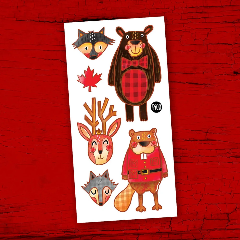 Tatouages Pico - Les Animaux du Canada