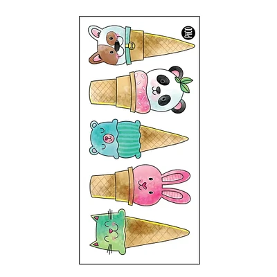 Tattoos Pico- Animal Ice Cream Cones