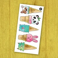Tattoos Pico- Animal Ice Cream Cones