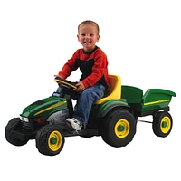 John Deere Farm Tractor With Trailer - Green/Yellow