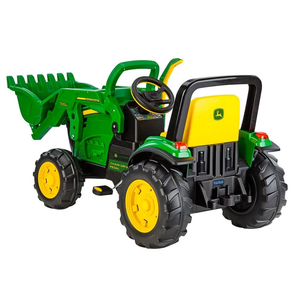 Gros Tracteur John Deere avec Chargeur Frontal - Vert et Jaune