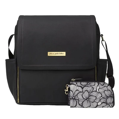 Boxy Diapers Backpack - Black Matte Leatherette