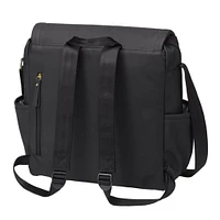 Boxy Diapers Backpack - Black Matte Leatherette