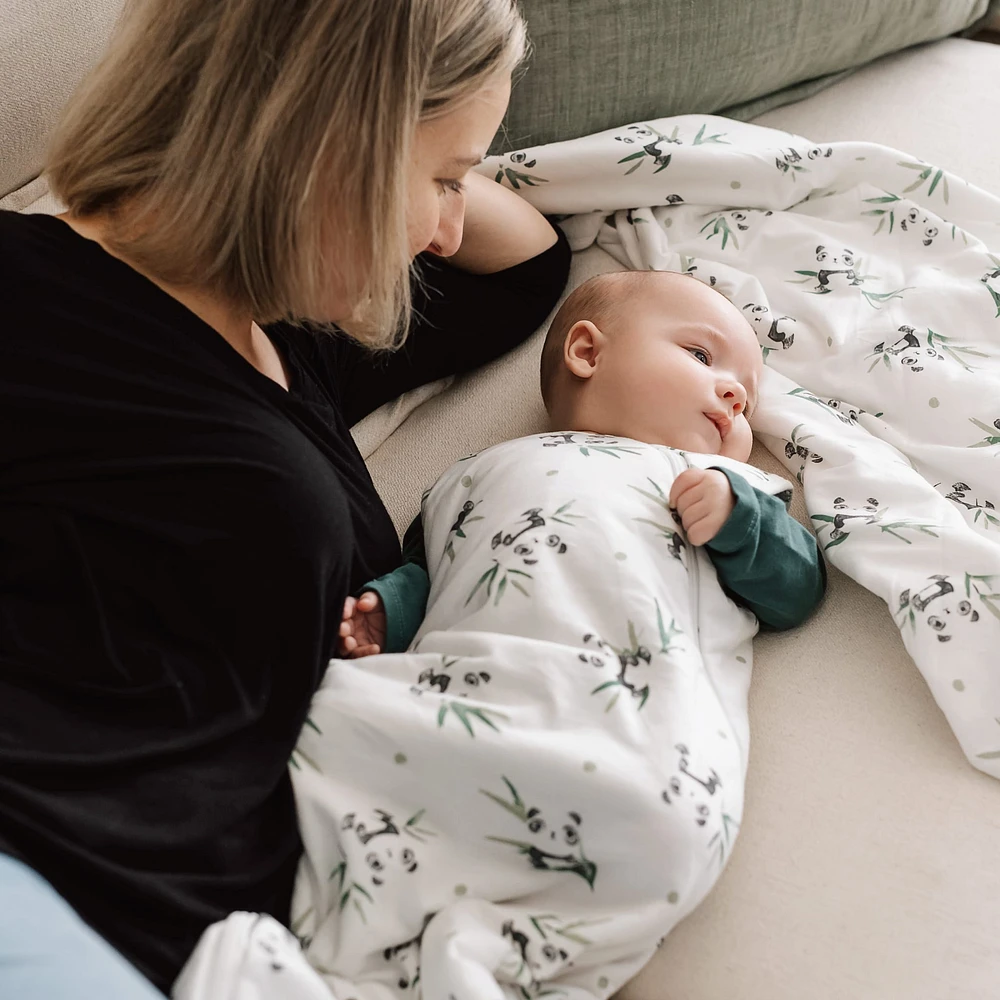 Bamboo Quilted Blanket - Pandas