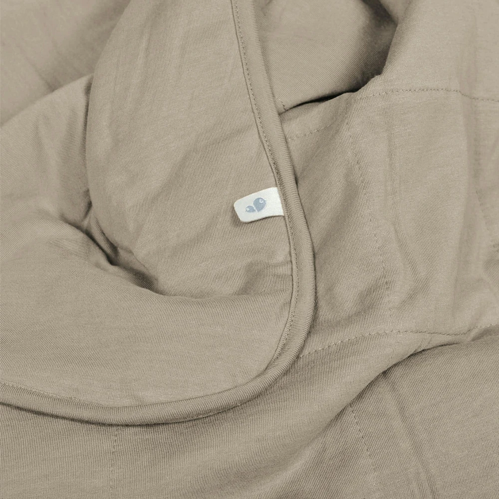 Bamboo Quilted Blanket - Taupe