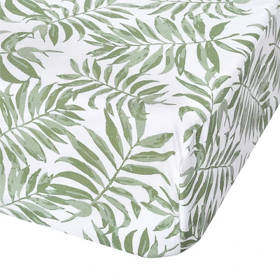 Drap Contour pour Lit de Bébé - Tropical Vert