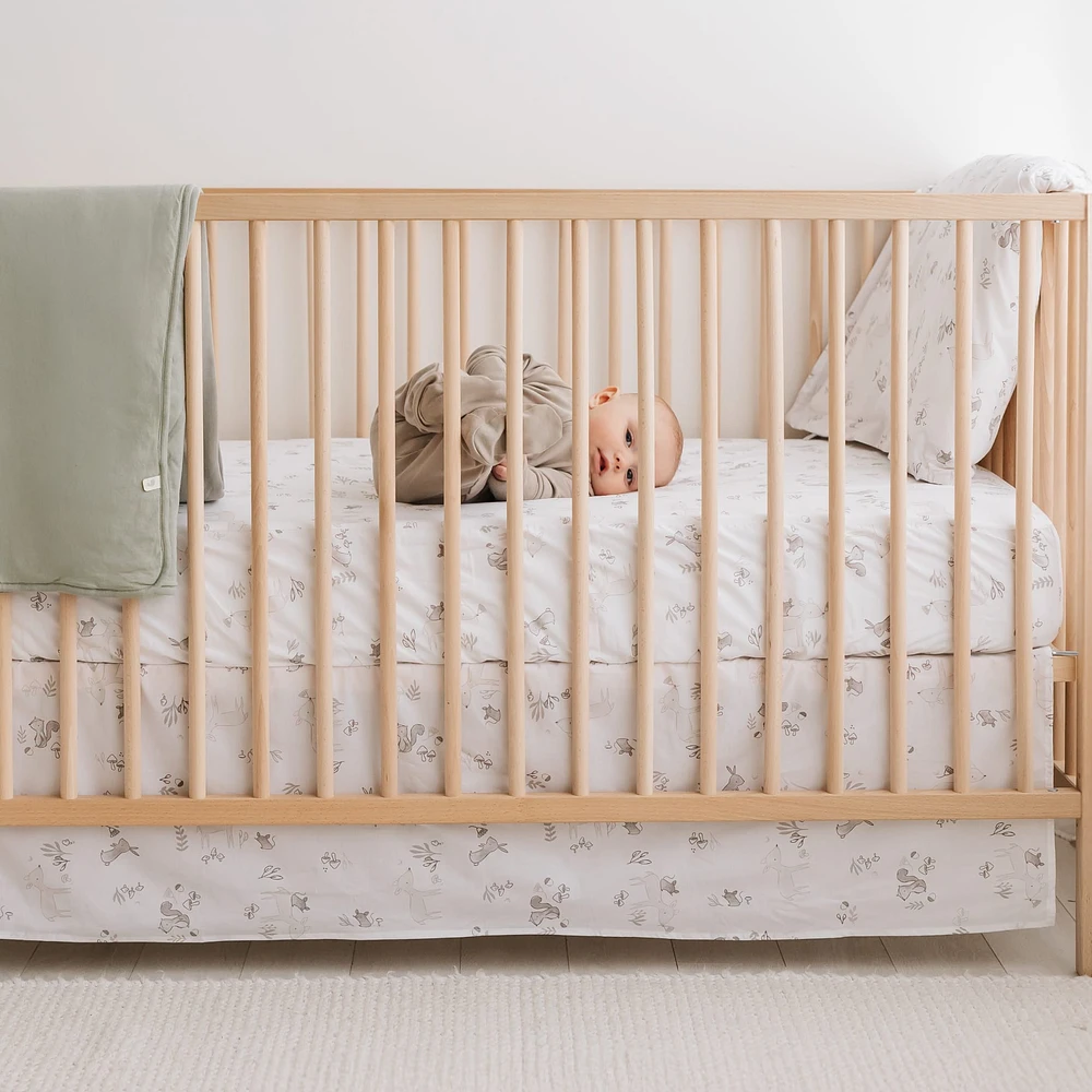 Drap Contour pour Lit de Bébé - Forêt
